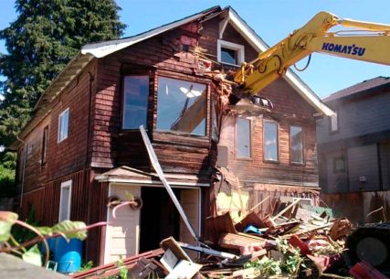 демонтаж домика за городом